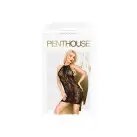 Мини-платье Penthouse Cautious Cat XL Black, кружево, вставка в зоне декольте, вырез на спине photo 3