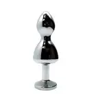 Металлическая анальна пробка Wooomy Lollypop Double Ball Metal Plug M, диаметр 3,1 см, длина 9,4 см photo 2