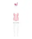 Эротический костюм зайки Obsessive Bunny suit 4 pcs costume pink L/XL, розовый, топ с подвязками photo 5