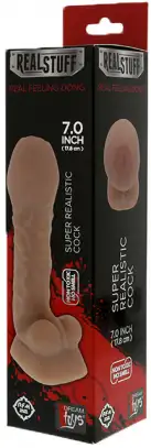 Фаллоимитатор REALSTUFF REAL FEELING DONG UNCUT 7INCH photo 2