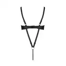 Боди из экокожи CELINE BODY black XXL/XXXL — Passion: с доступом, открытый photo 6