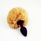 Силиконовая анальная пробка с хвостиком 7.5смХ2.7см photo 1