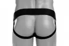 Tom of Finland Leather Jock Strap - трусы мужские photo 2