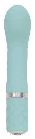 Роскошный вибратор PILLOW TALK - Racy Teal с кристаллом Сваровски photo 2