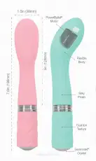 Роскошный вибратор PILLOW TALK - Sassy Pink с кристаллом Сваровски photo 7