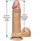 Фаллоимитатор Doc Johnson The Realistic Cock 8 inch White - PVC photo 2