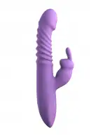 Thrusting Silicone Rabbit - вибратор кролик с подогревом, толчками и вибрацией, 13,3х3,6 см photo 1