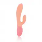 Вибратор-кролик Rianne S: Xena Peach/Coral, 10 режимов работы, медицинский силикон photo 2