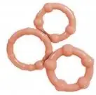 Набор эрекционных колец STAY HARD - THREE RINGS - FLESH photo 1